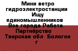 Мини ветро-гидроэлектростанции. Ищу единомышленников. - Все города Работа » Партнёрство   . Тверская обл.,Бологое г.